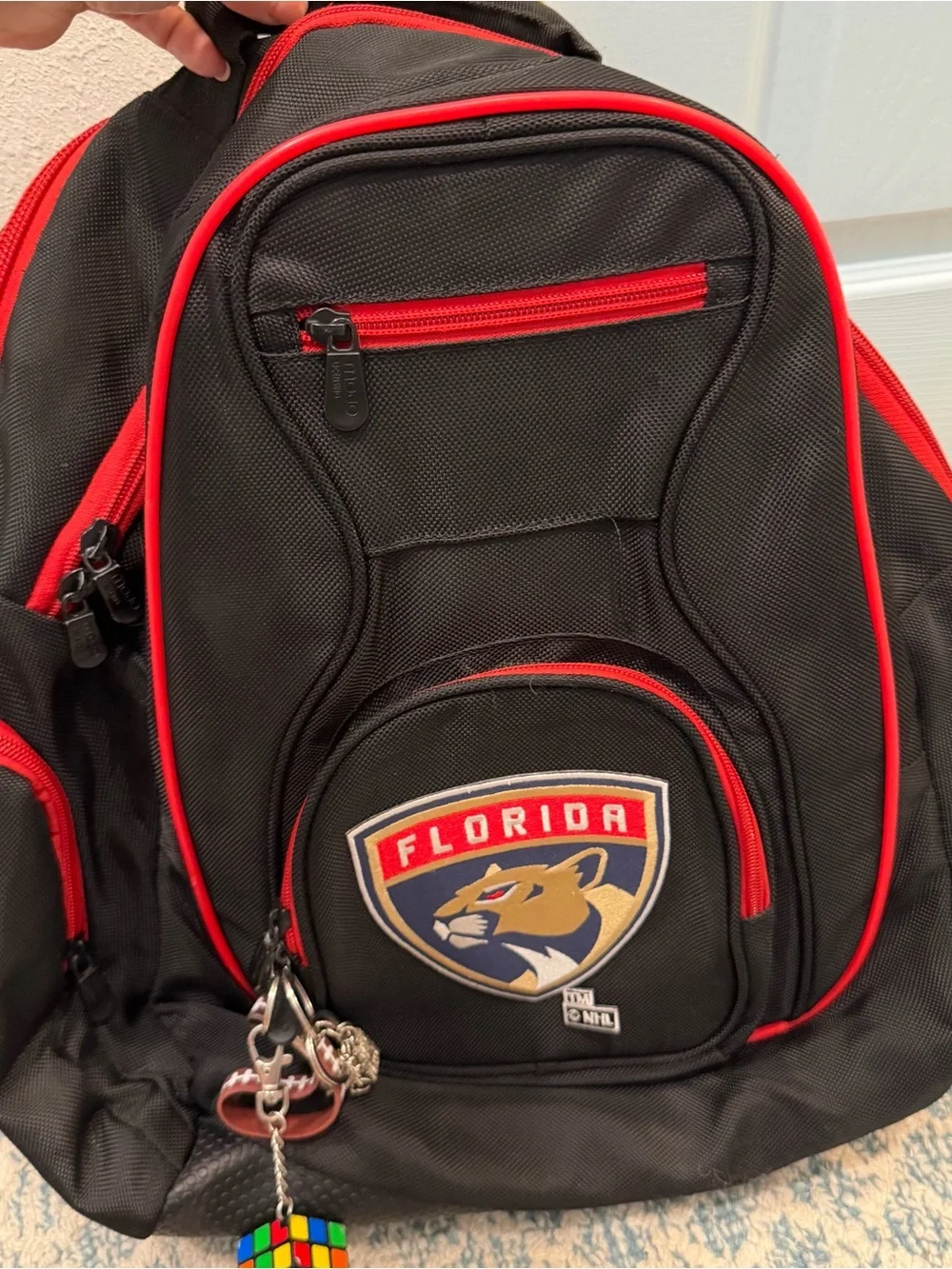 Florida Panthers NHL hockey MOJO Black Premium Backpack